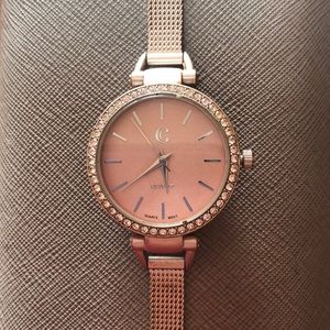 Rose gold watch